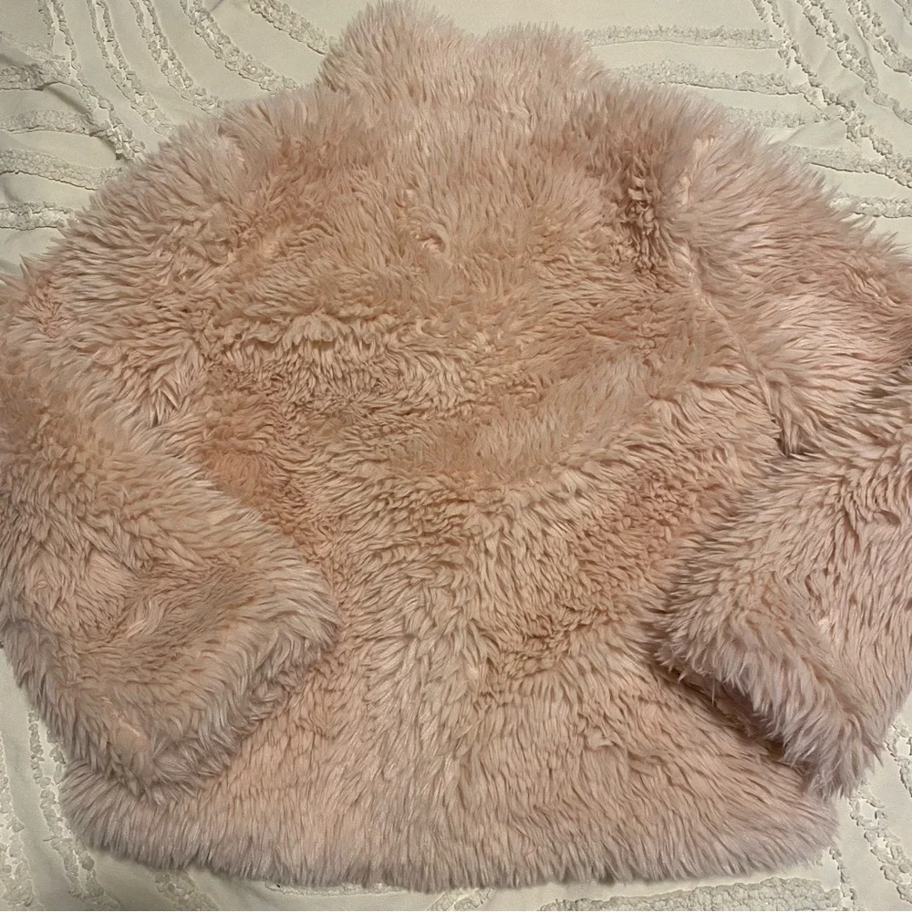 The Children's Place Cream Faux Fur Coat - Plush Lining